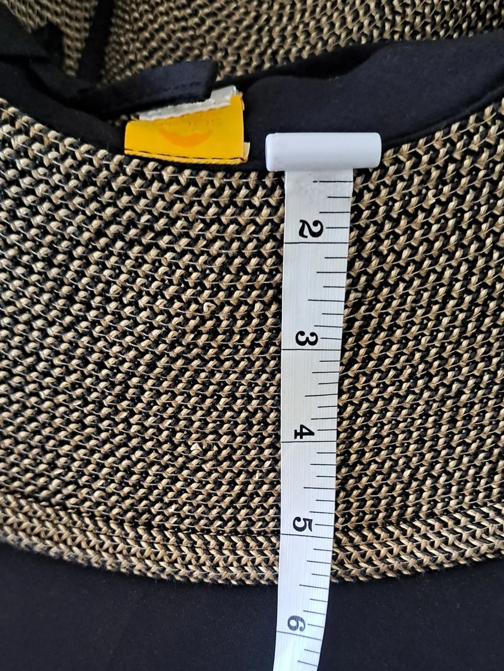 Solar escape Hat Sun Women's Wide Brim Straw with Black band Adjustable Cord